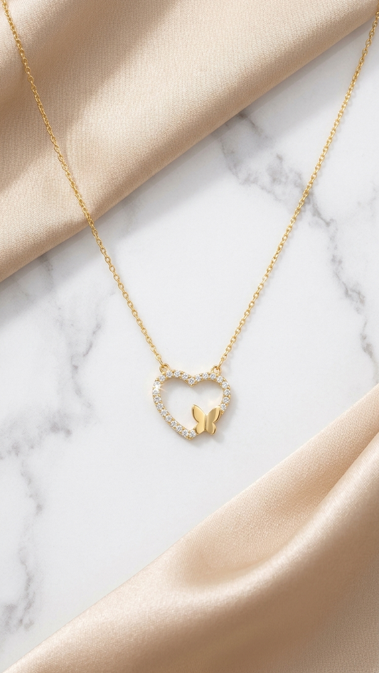 Butterfly Heart Pendant