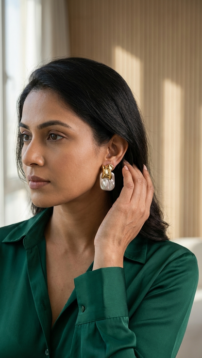 Molten Pearl Earrings