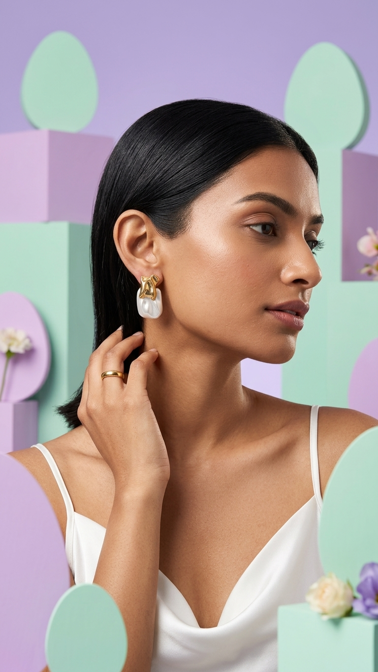 Molten Pearl Earrings