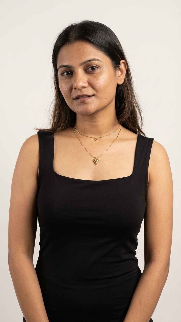Golden Heart Layers Necklace
