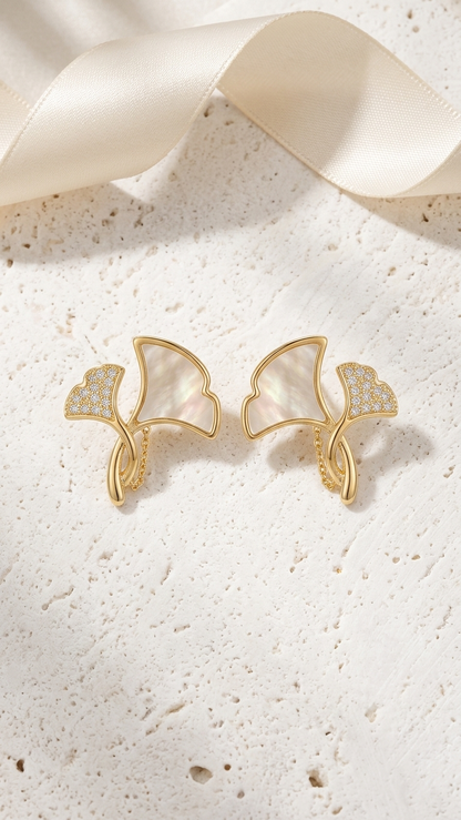 Pearl Wing Earrings