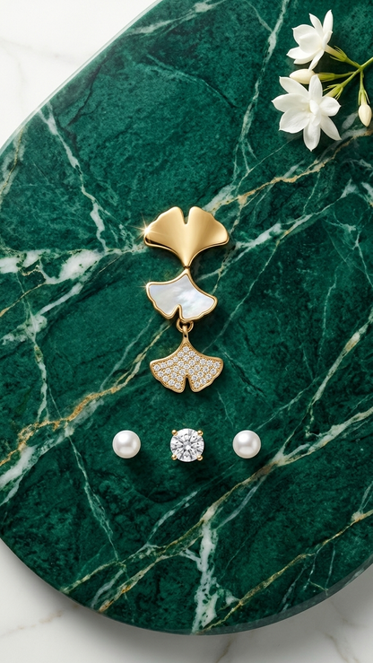 Pearl Wing Earrings