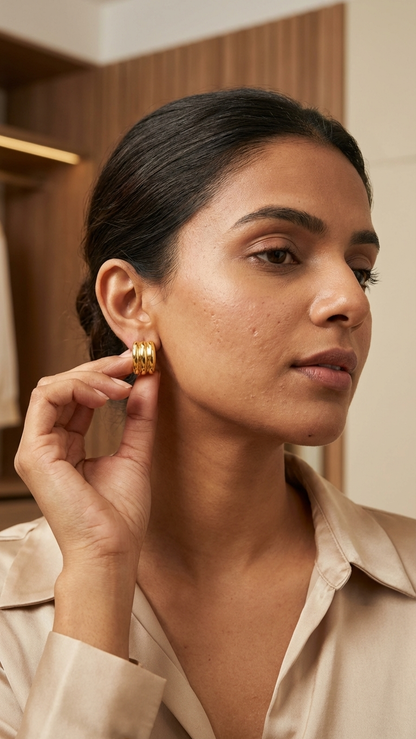 Golden Knot Earrings