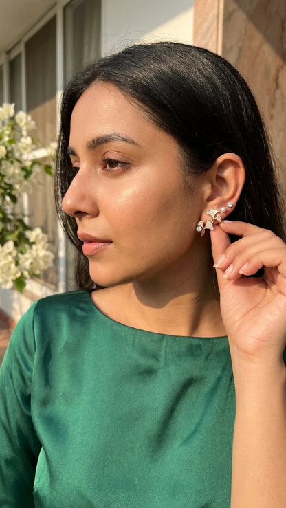 Pearl Wing Earrings