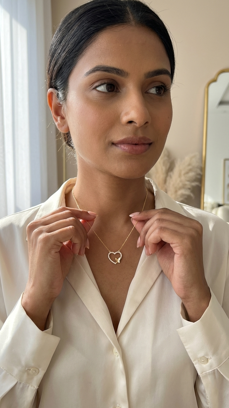 Butterfly Heart Pendant