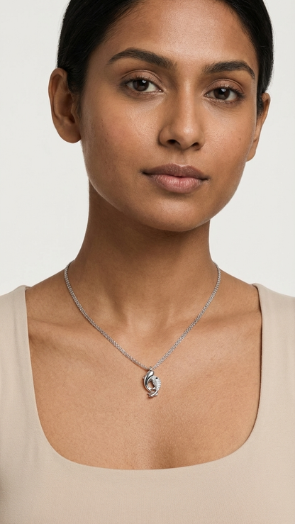 Silver Embrace Pendant