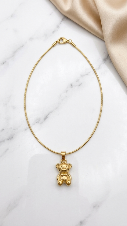 Golden Teddy Pendant