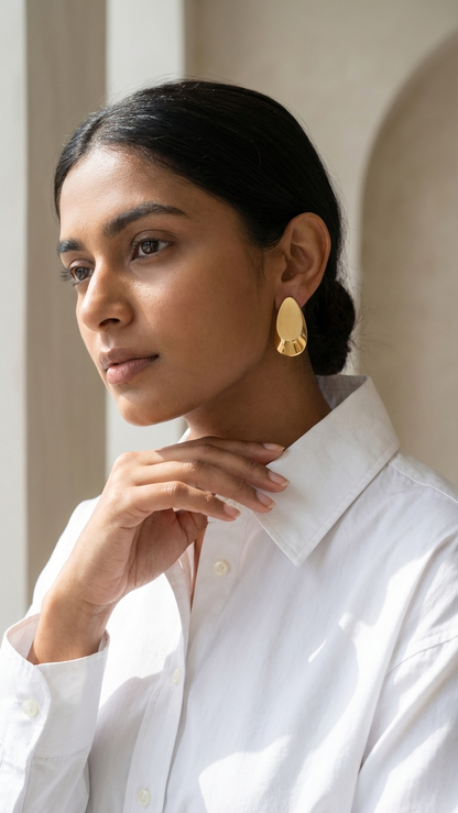 Sculpted Teardrop Earrings