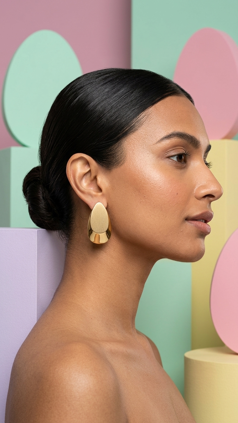 Sculpted Teardrop Earrings