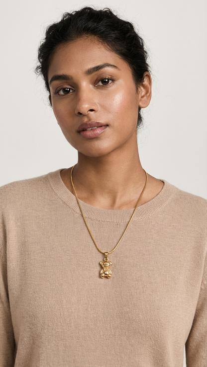 Golden Teddy Pendant