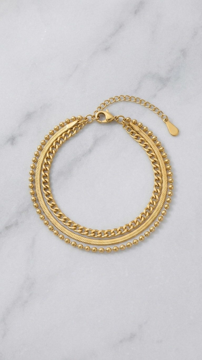 Golden Trinity Bracelet