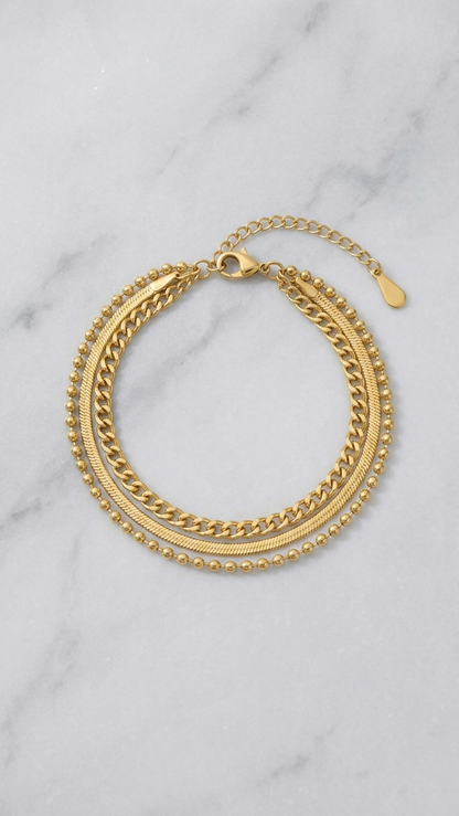 Golden Trinity Bracelet