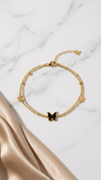 Midnight Butterfly Bracelet