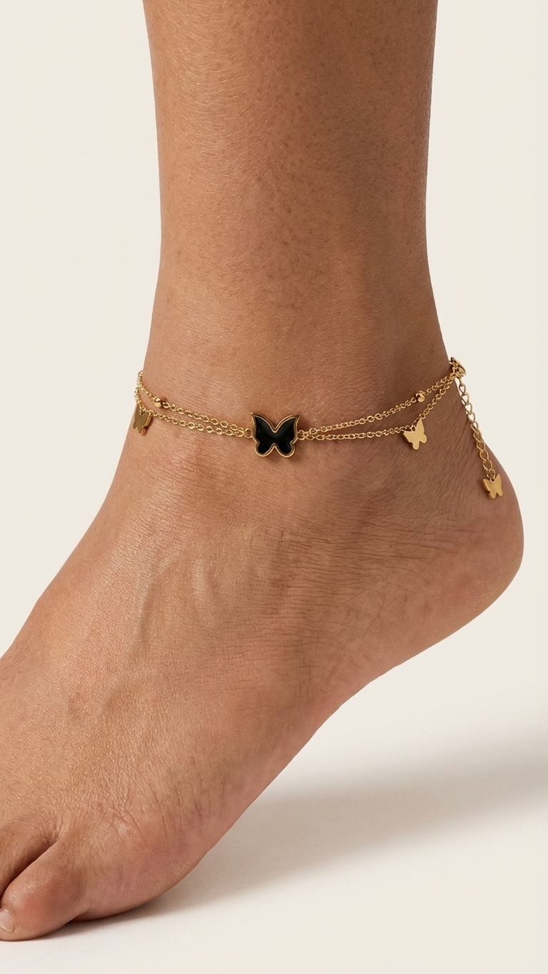 Midnight Butterfly Bracelet