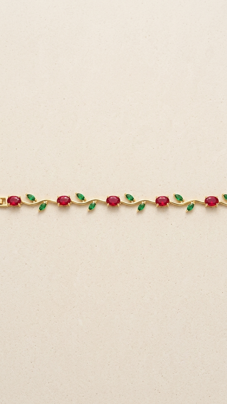Scarlet Blossom Tulip Bracelet