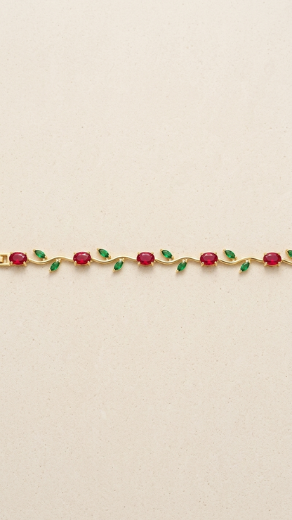 Scarlet Blossom Tulip Bracelet