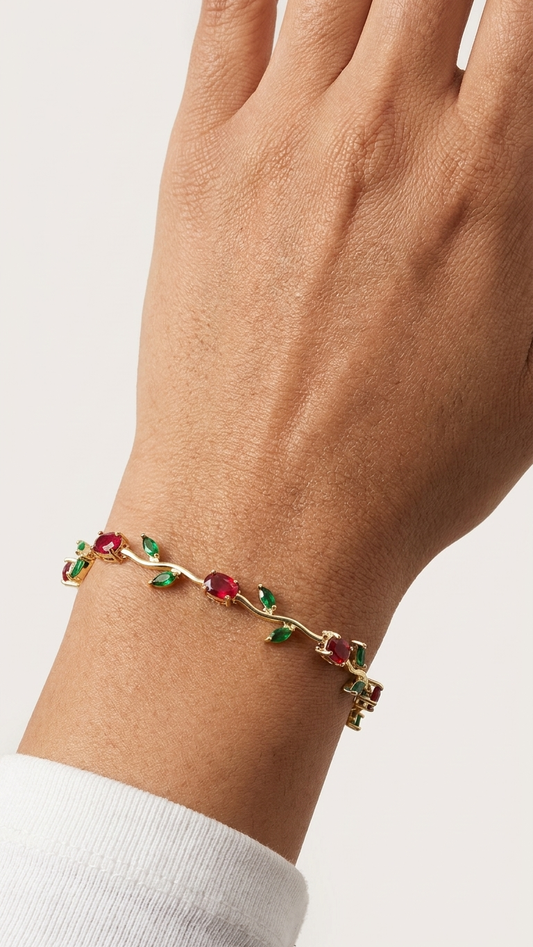 Scarlet Blossom Tulip Bracelet
