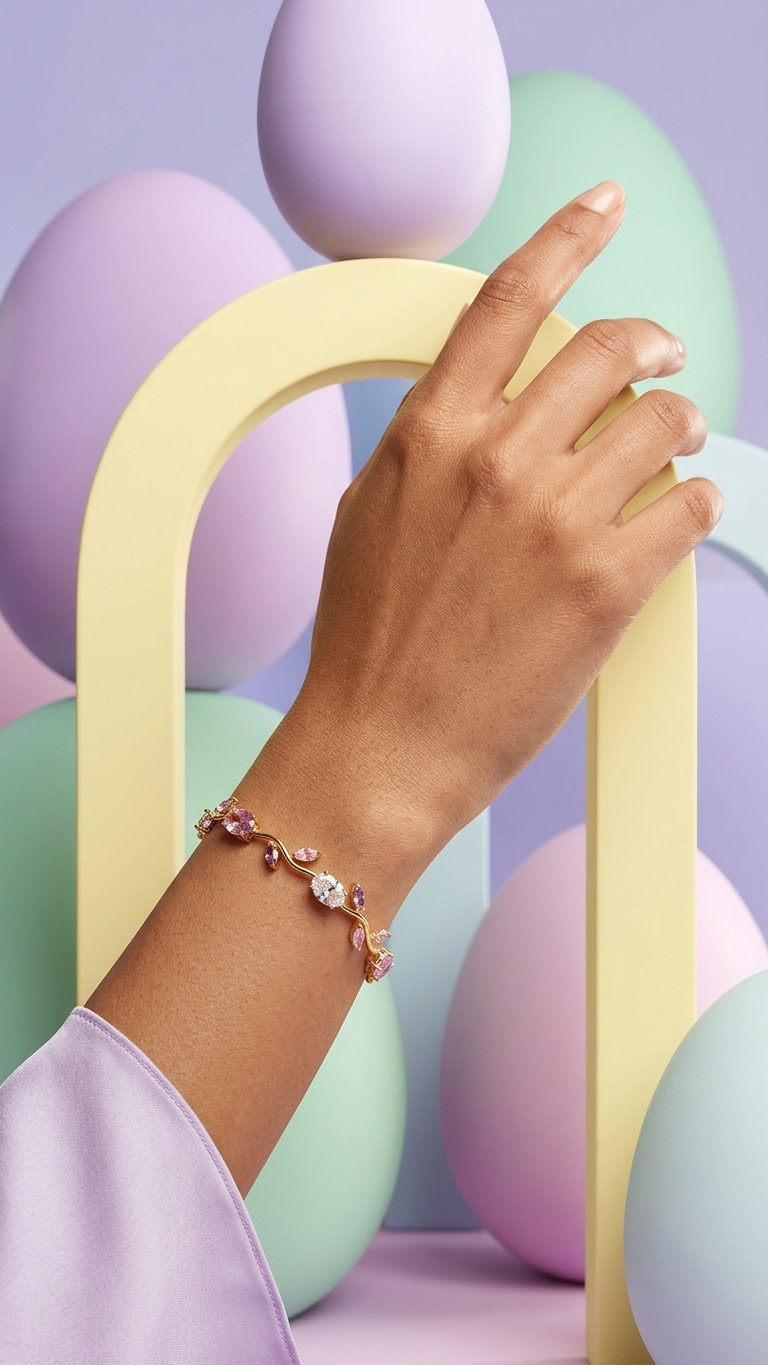 Lavender Blush Tulip Bracelet
