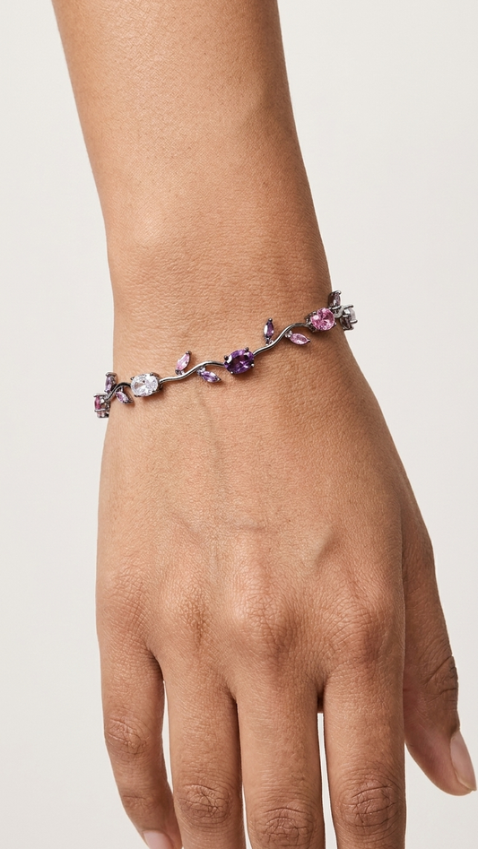 Moonlit Lavender Tulip Bracelet