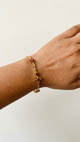 Ruby Tulip Charm Bracelet
