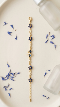 Sapphire Tulip Blossom Bracelet