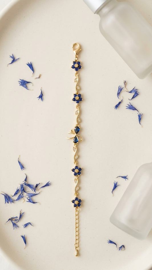 Sapphire Tulip Blossom Bracelet