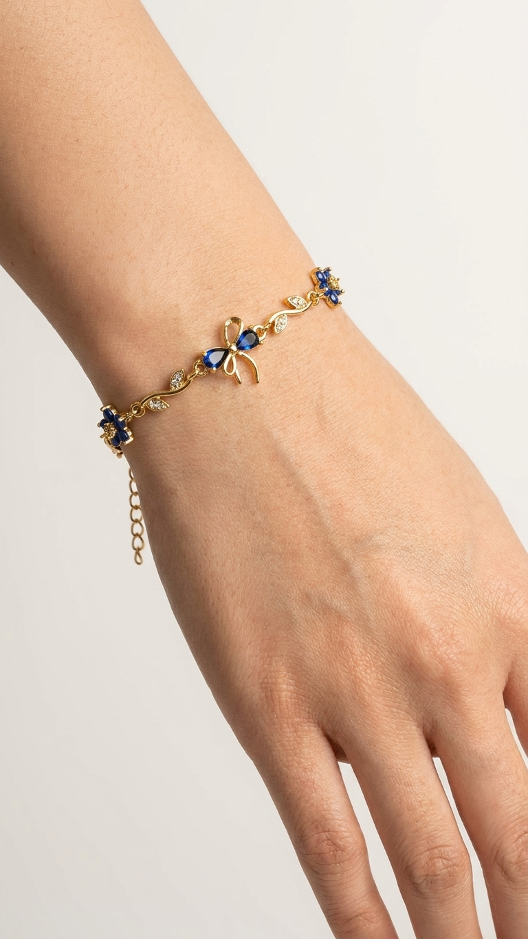 Sapphire Tulip Blossom Bracelet