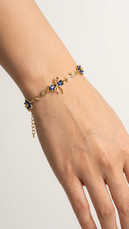 Sapphire Tulip Blossom Bracelet
