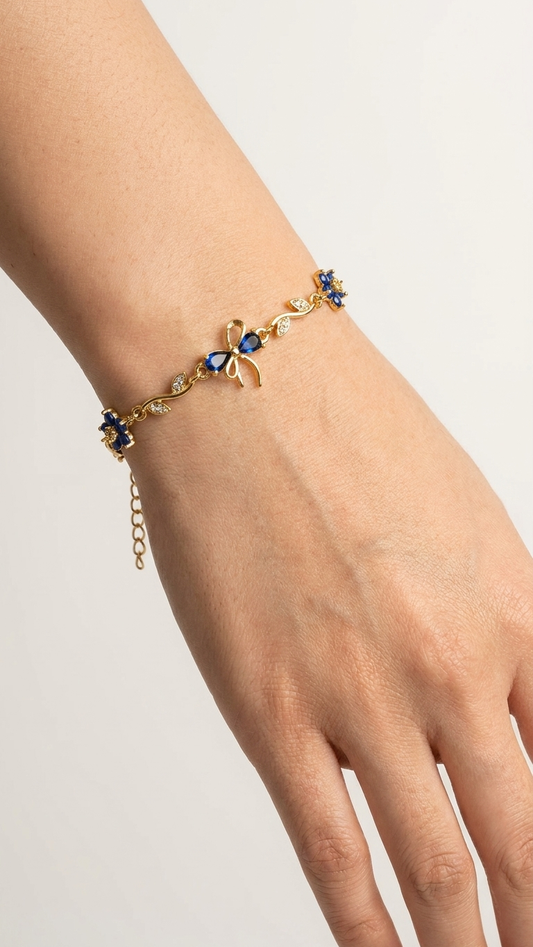 Sapphire Tulip Blossom Bracelet