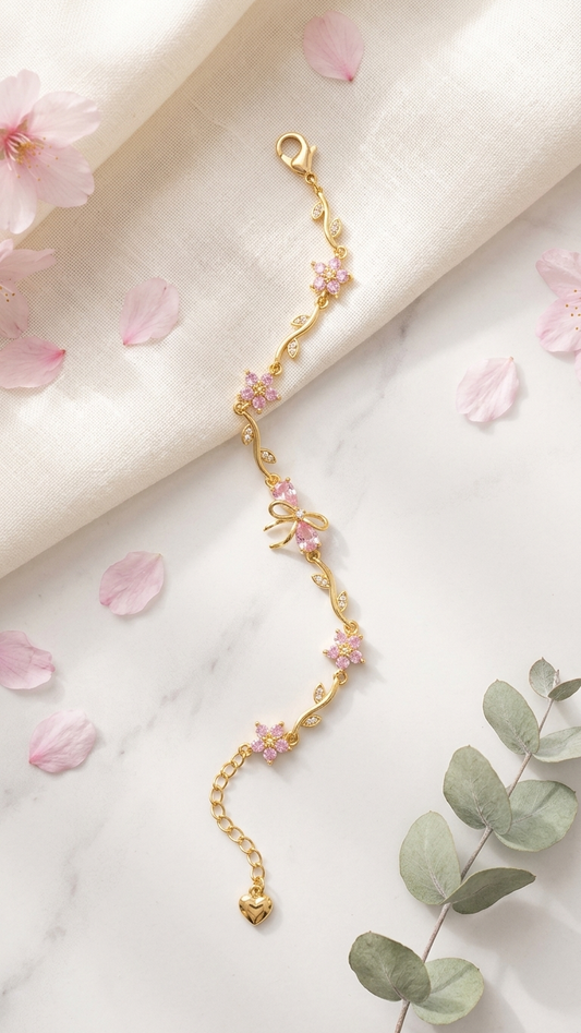 Blush Tulip Vine Bracelet