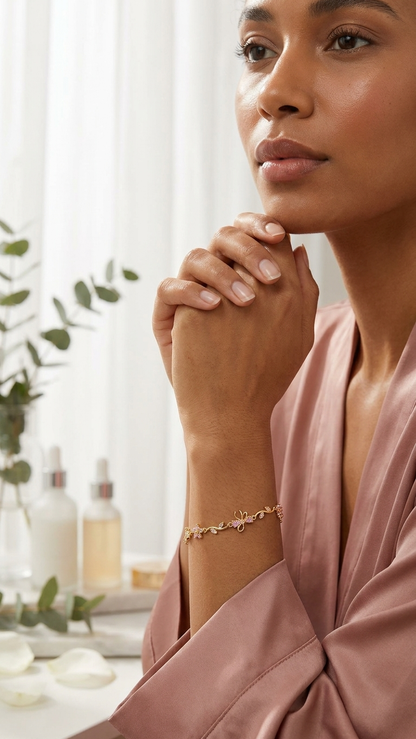 Blush Tulip Vine Bracelet