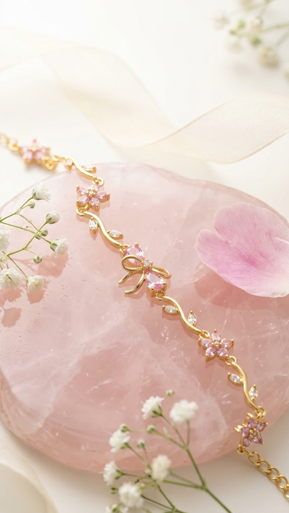 Blush Tulip Vine Bracelet