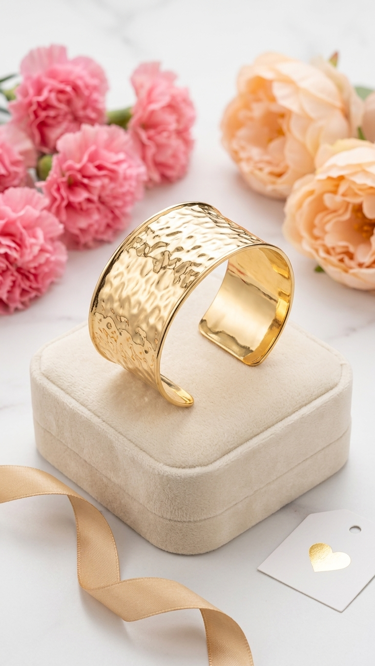Golden Ripple Cuff