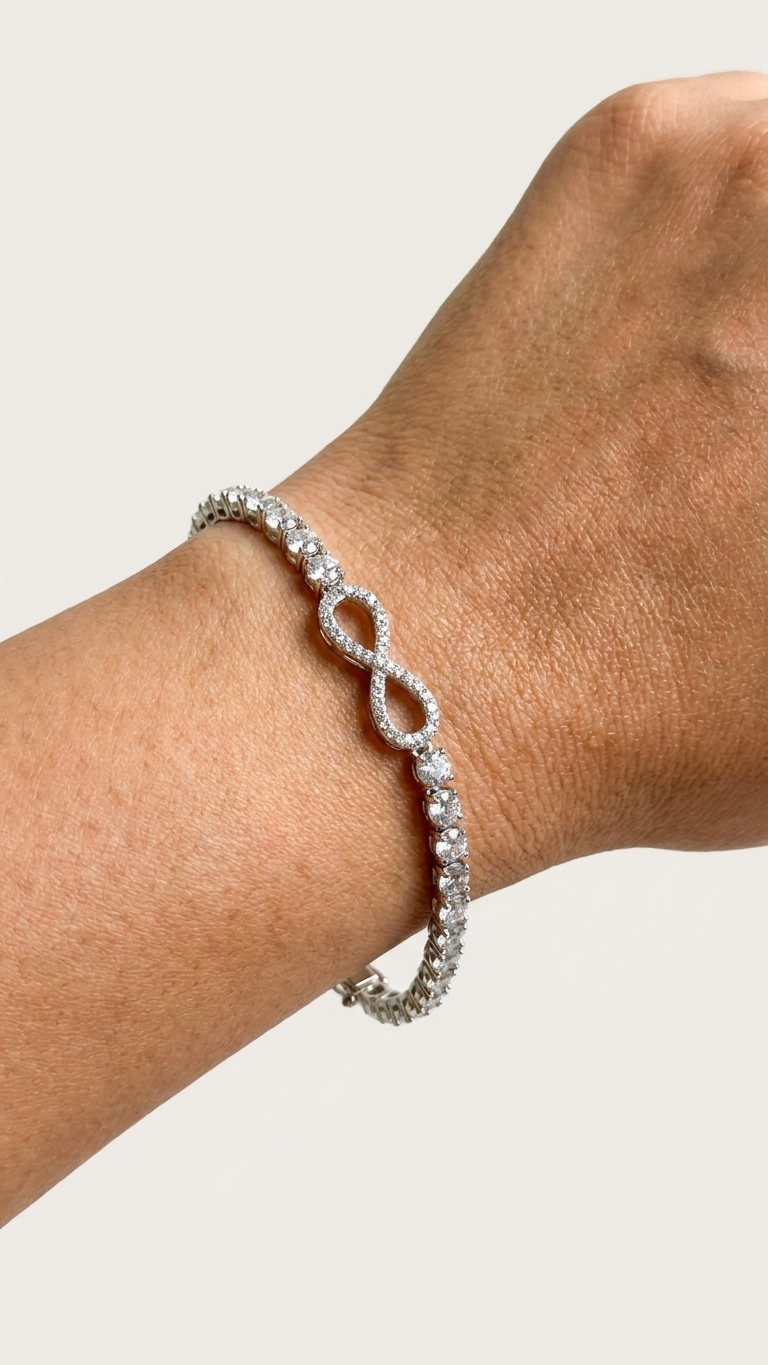 Infinity Diamond Tennis Bracelet