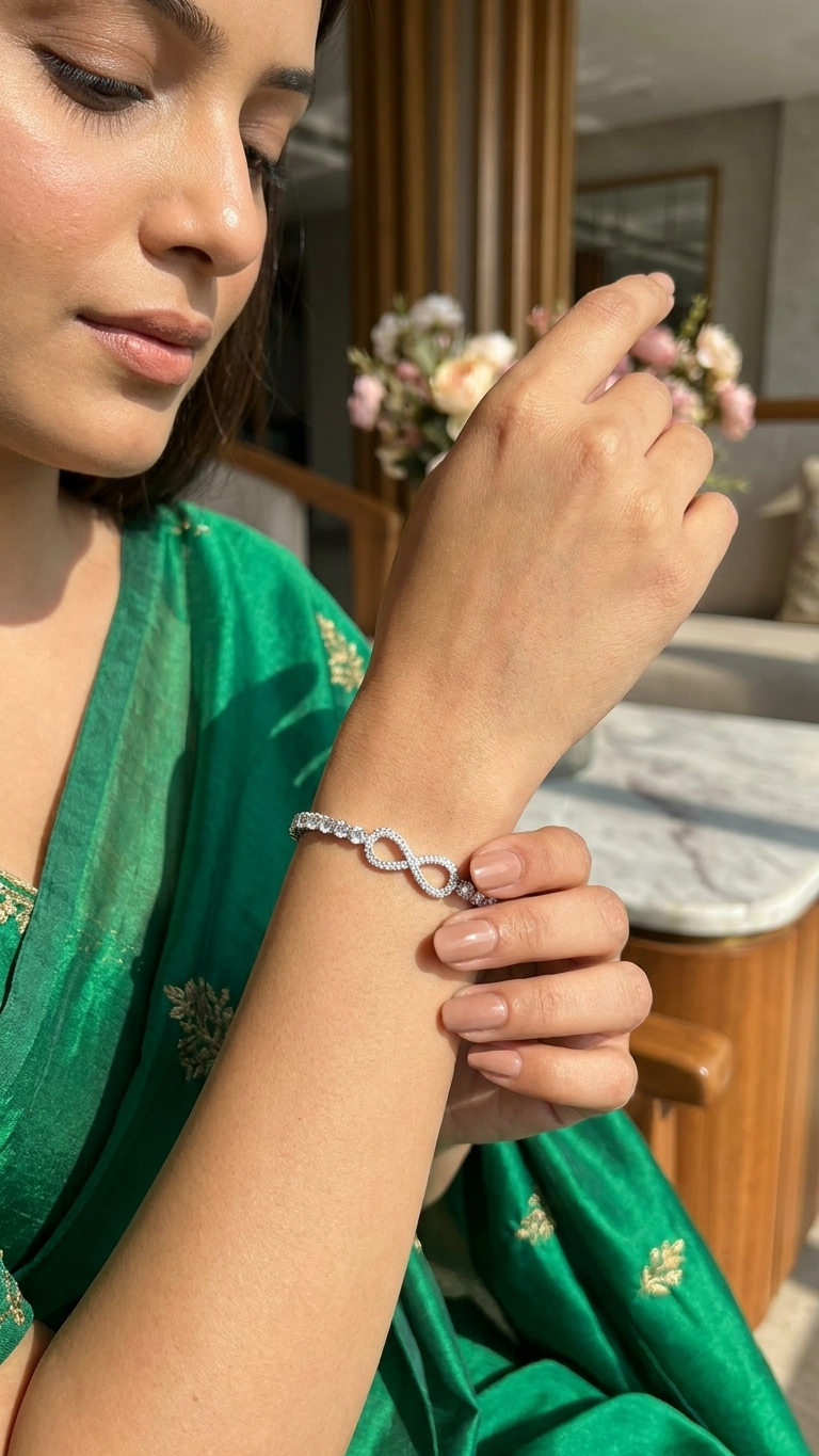 Infinity Diamond Tennis Bracelet