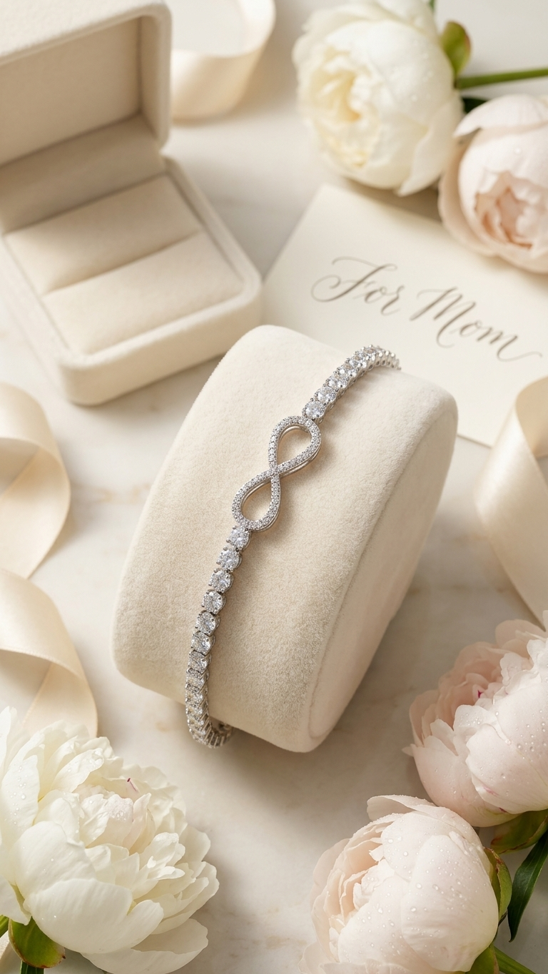 Infinity Diamond Tennis Bracelet
