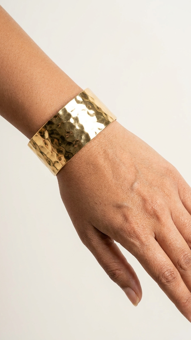 Golden Ripple Cuff