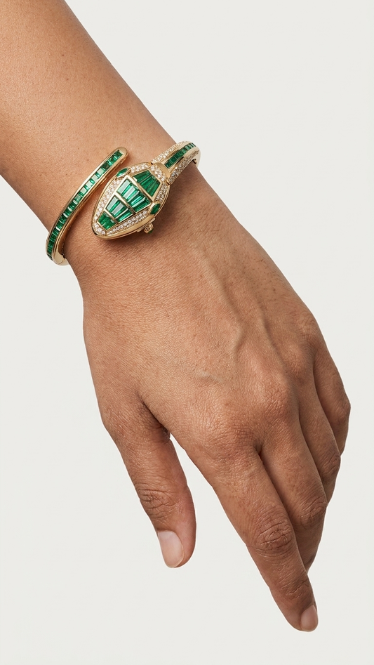 Emerald Serpentina Watch