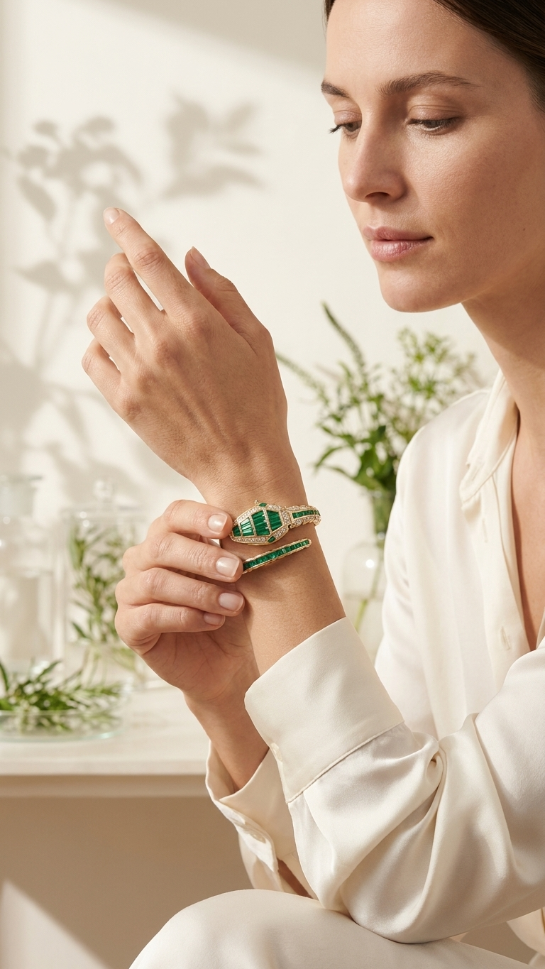 Emerald Serpentina Watch