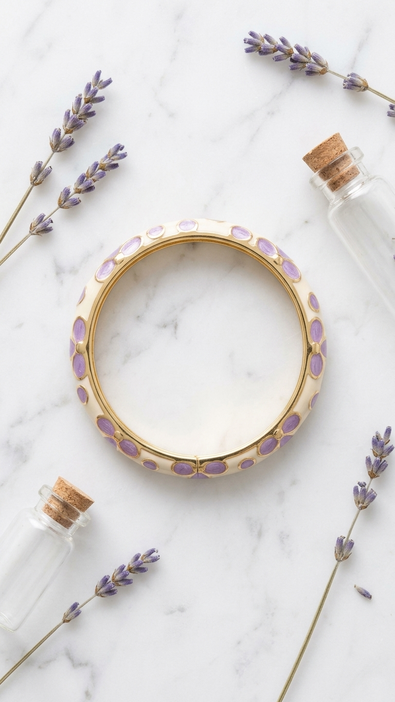 Violet Blossom Bangle
