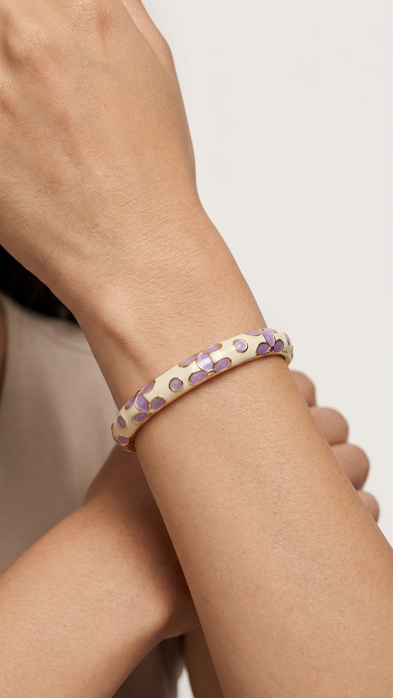 Violet Blossom Bangle