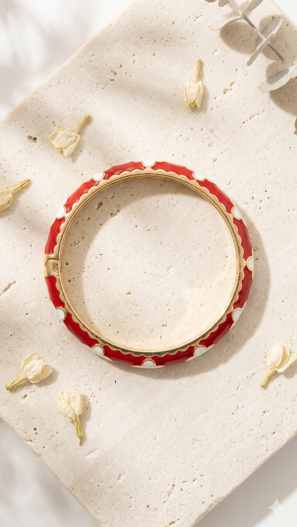 Ruby Clover Bangle