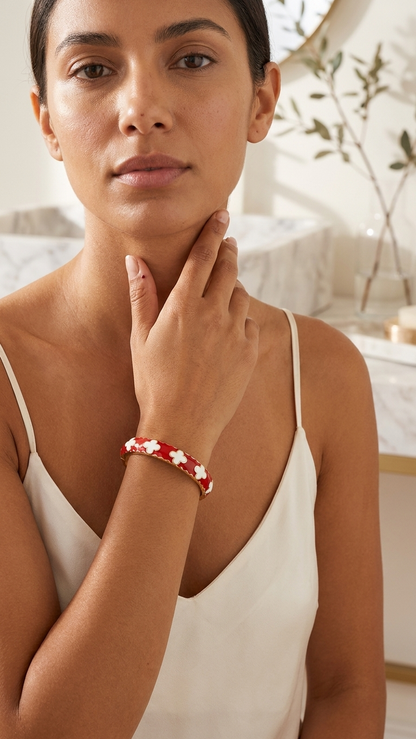 Ruby Clover Bangle