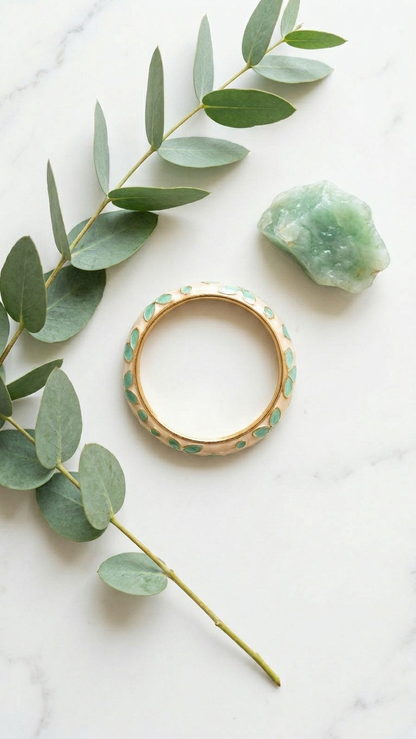 Emerald Bloom Bangle