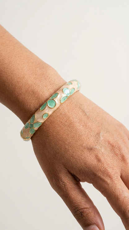 Emerald Bloom Bangle