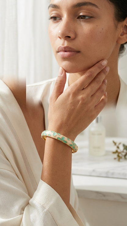 Emerald Bloom Bangle