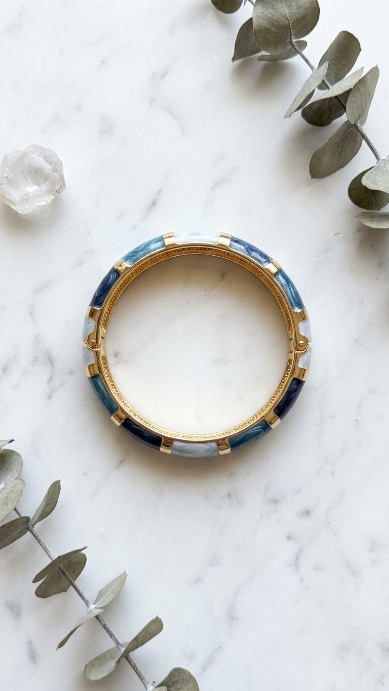 Ocean Marble Bangle
