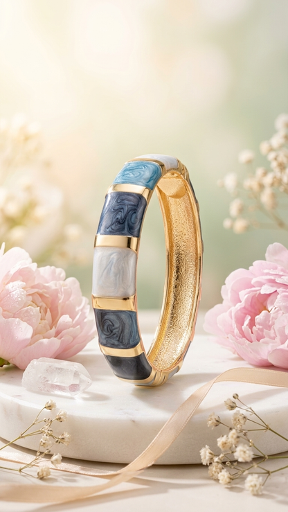 Ocean Marble Bangle