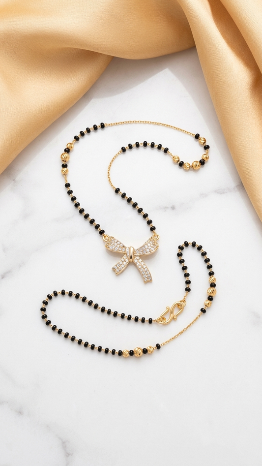 Diamond Bow Grace Mangalsutra