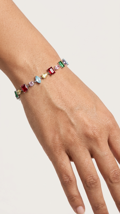 Rainbow Radiance Tennis Bracelet